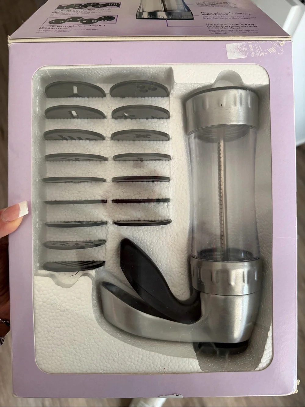 Wilton Cookie Pro Ultra II Cookie Press - Silver, Clear, Black